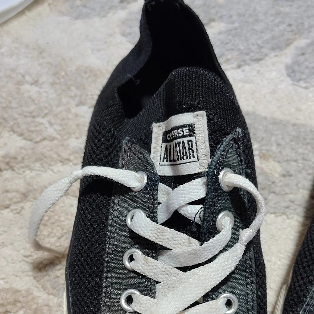 Converse Chuck Taylor All Star Shoreline Knit Black White Kids Junior Size 3